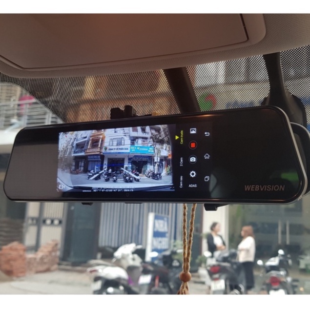 Camera hành trình gắn gương Webvision M39Plus, cảnh báo tốc độ bằng giọng nói, tặng kèm thẻ nhớ 32gb | WebRaoVat - webraovat.net.vn