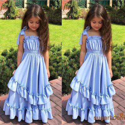 Đầm Maxi phối ren cho bé gái