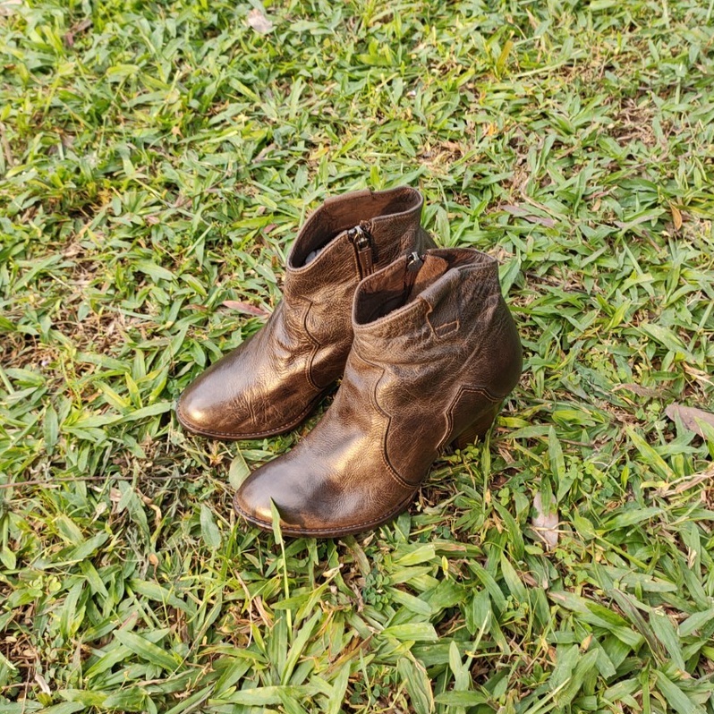 Boots Bốt size 35 Da thật second-hand B057- Đồ Si Bon
