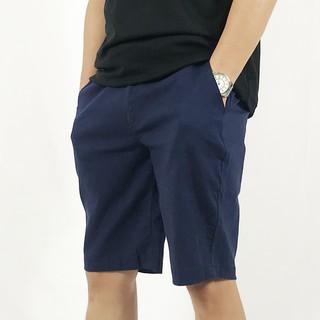 Quần short đũi nam màu xanh đen chất đẹp phong cách Hàn Quốc