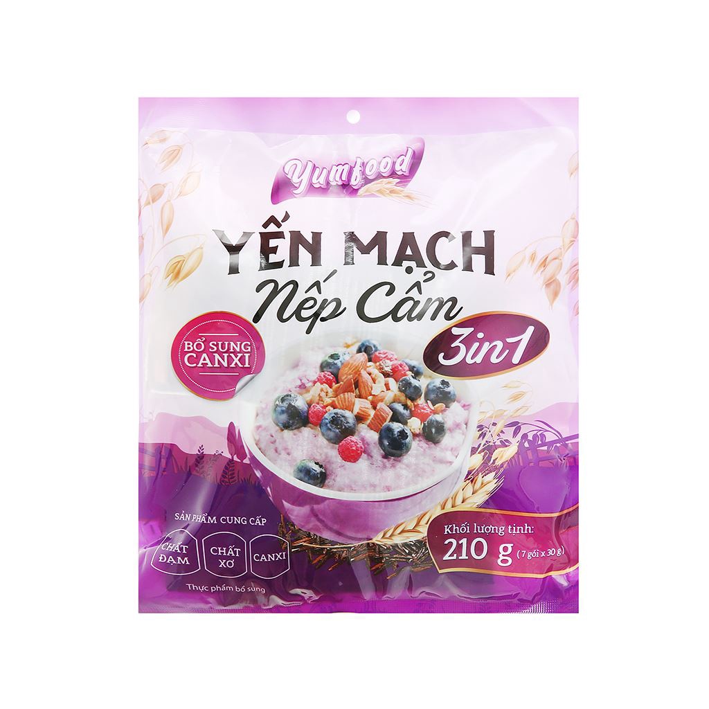 Yến mạch gạo lứt / nếp cẩm Yumfood gói 210g