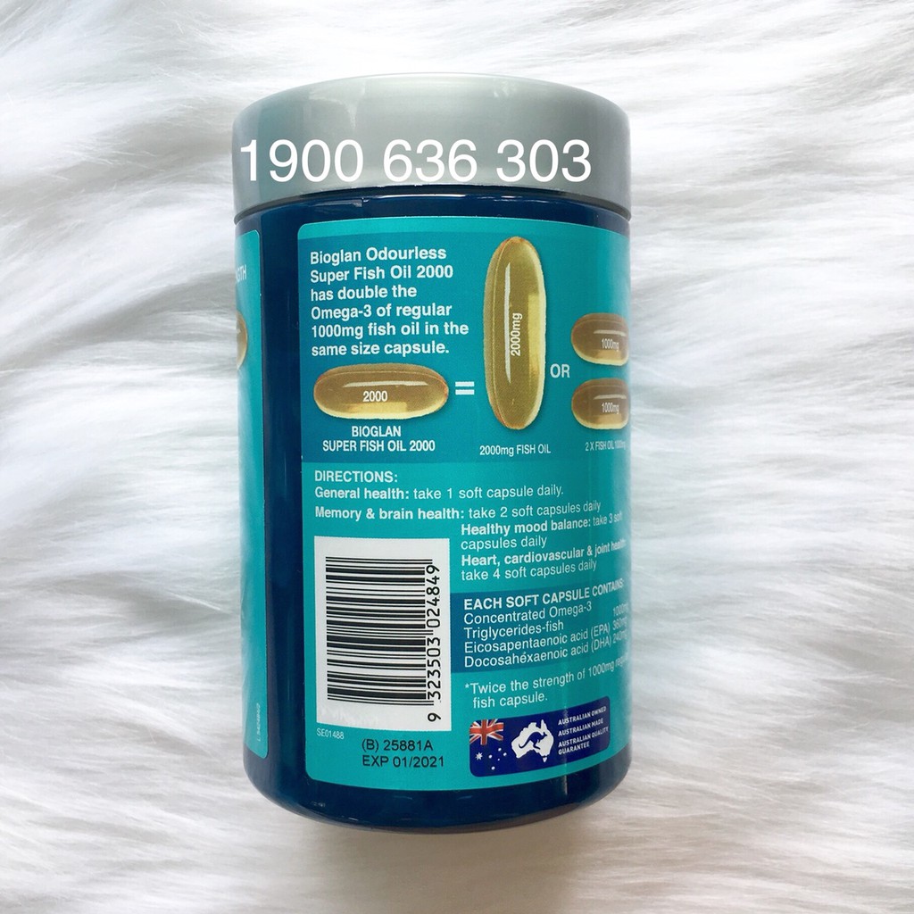 Sieu Dầu Ca Bioglan Super Fish Oil 00mg 0v Date Mới Nhất Tặng Băng đo Rửa Mặt Tai Meo Muazii