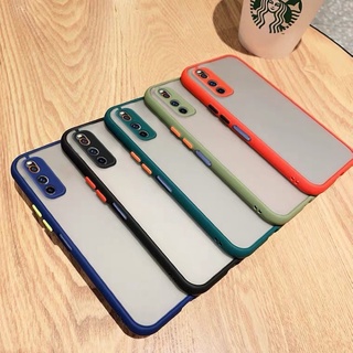iQoo Neo 3 Vivo Z1 - ốp lưng su non nhám viền màu chống sốc các góc Chống bám vân tay