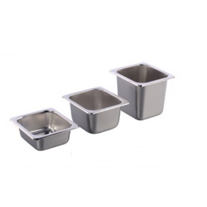Khay thạch topping inox GN 1/6 có nắp- Zuhi Dụng cụ bếp