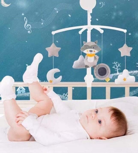 Treo nôi cũi phát nhạc Konig Kids