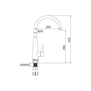 Vòi rửa bát Malloca K529-S