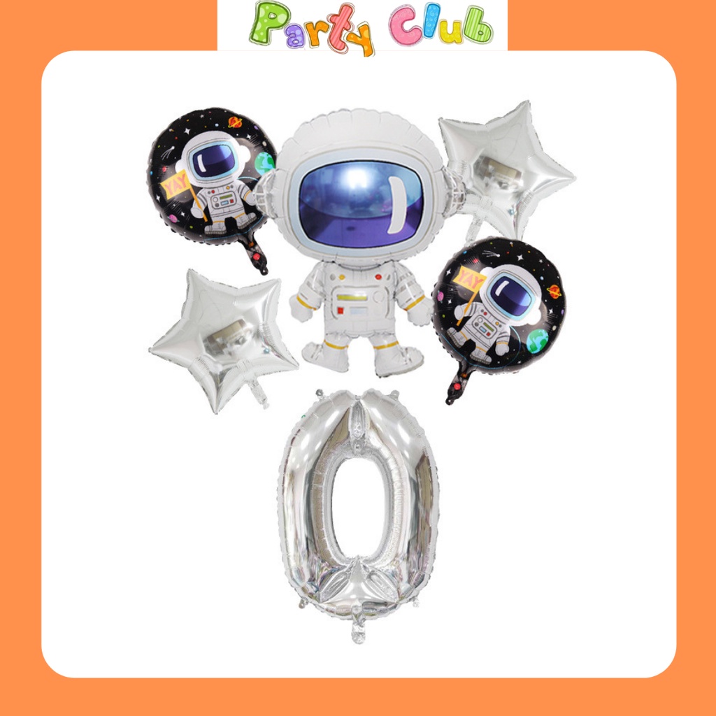 Chùm bóng phi hành gia trang trí sinh nhật cho bé