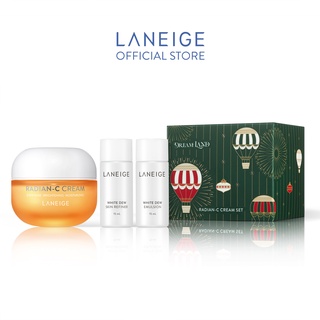 Bộ sản phẩm Dưỡng Trắng Da và Làm Mờ Đốm Nâu Radian C và White Dew Laneige Holiday Gift Set 60g/bộ