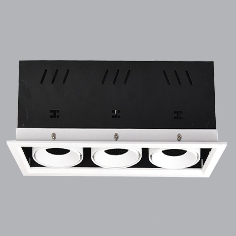 ĐÈN LED DOWNLIGHT MẶT VUÔNG BA BÓNG 3X20W MPE (DLS-320)