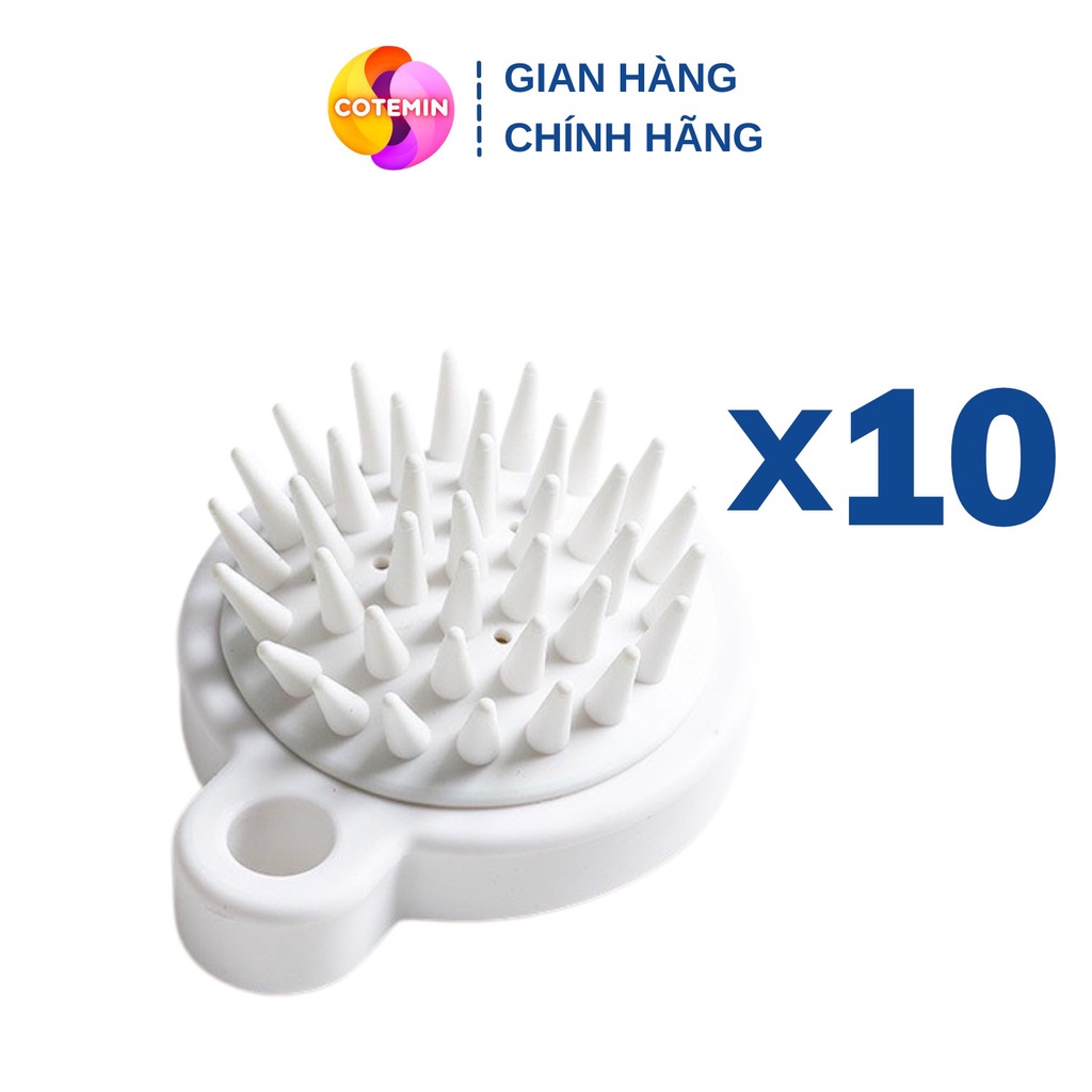 Lược Gội Đầu Muji Silicon Massage Đầu Giảm Stress Ngừa Rụng tóc Combo 5 - 20