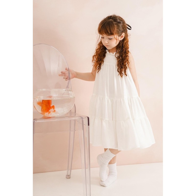 Váy baby cổ bèo maxi bé gái 1-10y