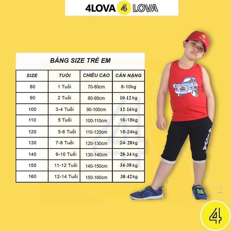 Áo dài bé trai cách tân 4LOVA cho 3 tuổi đến 10 tuổi