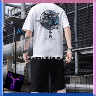 Áo Thun Tay Lỡ in họa tiết 3 Con Hạc form Unisex nam nữ phong cách Ulzzang - ATIN25