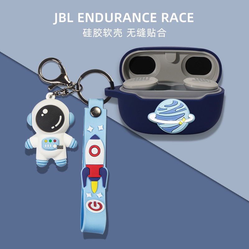 Vỏ Bảo Vệ Hộp Sạc Tai Nghe JBL ENDURANCE RACE / WAVE 300 / Live 300 Bằng Silicon Mềm Họa Tiết Hoạt Hình Dễ Thương