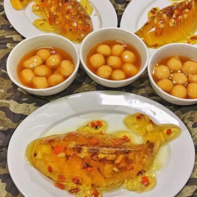 Khuôn bánh dẻo, rau câu, xôi,chè trôi nước hình con cá, trái đào, thỏi vàng