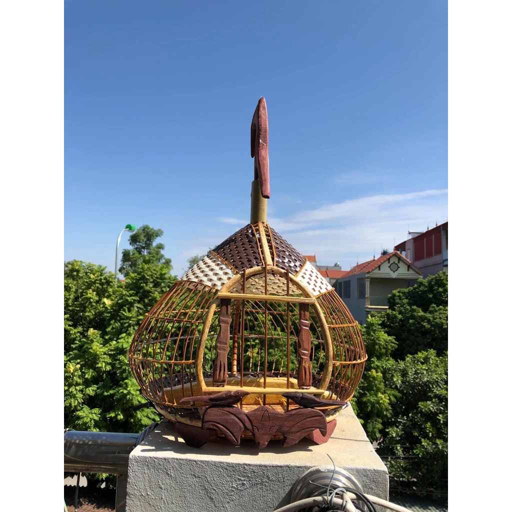 LỒNG CU GÁY QUẢ ĐÀO NÓC MÂY BỀN ĐẸP CHẮC CHẮN