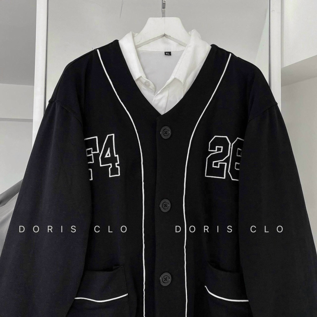 Áo Khoác  Cardigan Unisex F4 Phối Túi Cực XInh Cho Tuổi Teen Tp HHP