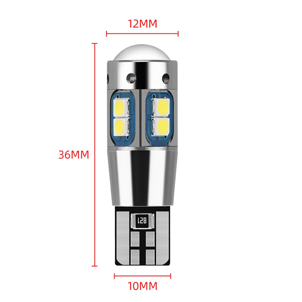 Đèn LED T10 Demi SIÊU SÁNG Cao Cấp cho Ô Tô Xe Máy Hỗ Trợ Giải Mã Canbus (10 chip SMD 3030)