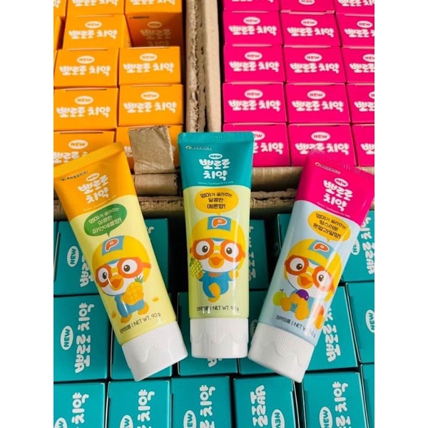 KEM ĐÁNH RĂNG #PORORO dành cho bé trên 2 tuổi