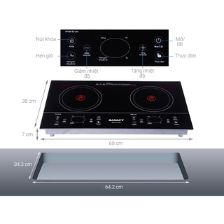 Bếp hồng ngoại đôi lắp âm sanaky snk-201hgw