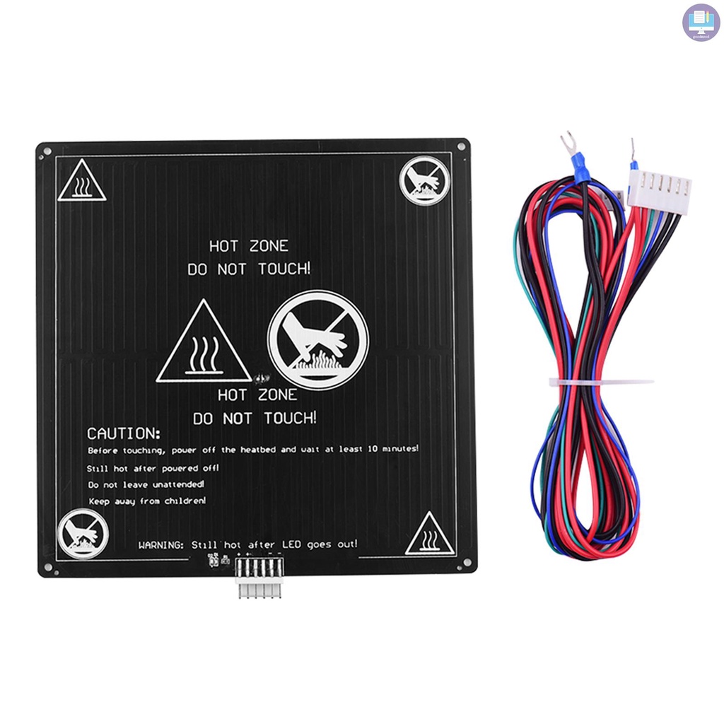 Gm Nệm Nhiệt Bằng Nhôm 12v 220x220 X 3mm Kèm Dây Cáp Cho Máy In 3d Anet A8 A6 | BigBuy360 - bigbuy360.vn