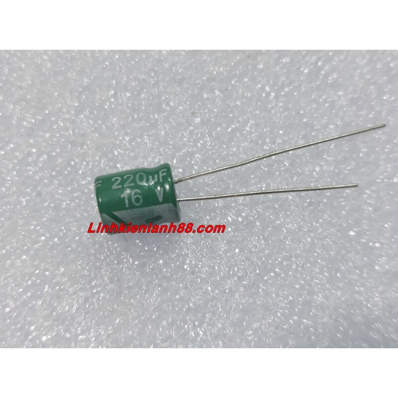 (10 con) Tụ Hóa 220UF 16V Mới, Chính Hãng
