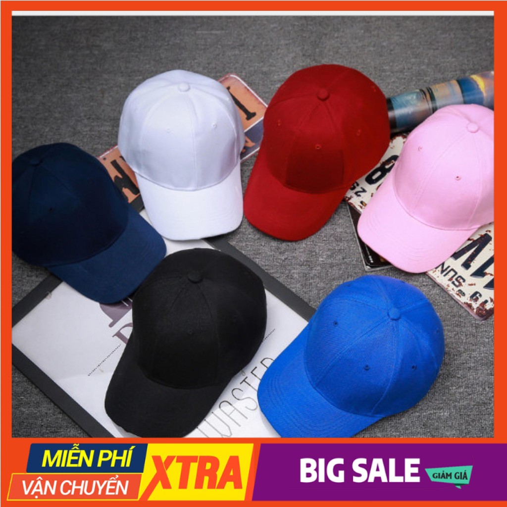 ❤️ 🍊 Mũ lưỡi trai trơn unisex nhiều màu sắc thời trang, form chuẩn, nón kết dành cho nam và nữ, dáng Hàn Quốc hot trend