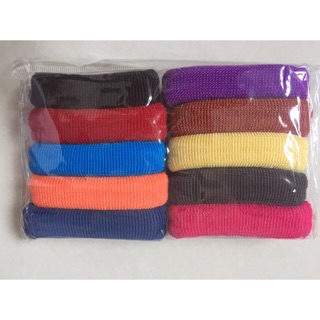 Sỉ 10 bộ buộc tóc chun buộc tóc nhiều màu đẹp giá rẻ - Bộ 100 thun buộc tóc người lớn 10 màu khác nhau