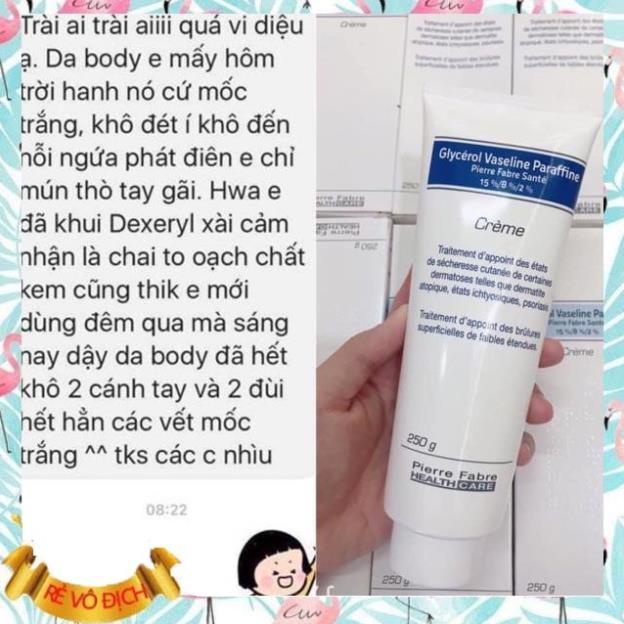 Kem Dexeryl dưỡng da, bôi nẻ chàm Glycerol Vaseline Paraffine 250g - Hàng Pháp