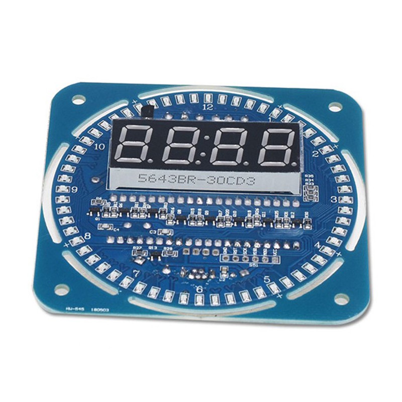 1 Đồng Hồ Điện Tử DS1302 Màn Hình LED Hiển Thị Nhiệt Độ Sáng Tạo