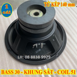Loa bass 30 khung sắt - từ 140 kép coil 51 - giá 1 loa