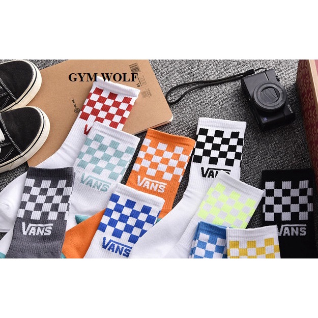 Vớ VANS, Tất VANS CARO cao cổ Nam Nữ nhiều màu xu hướng đường phố.