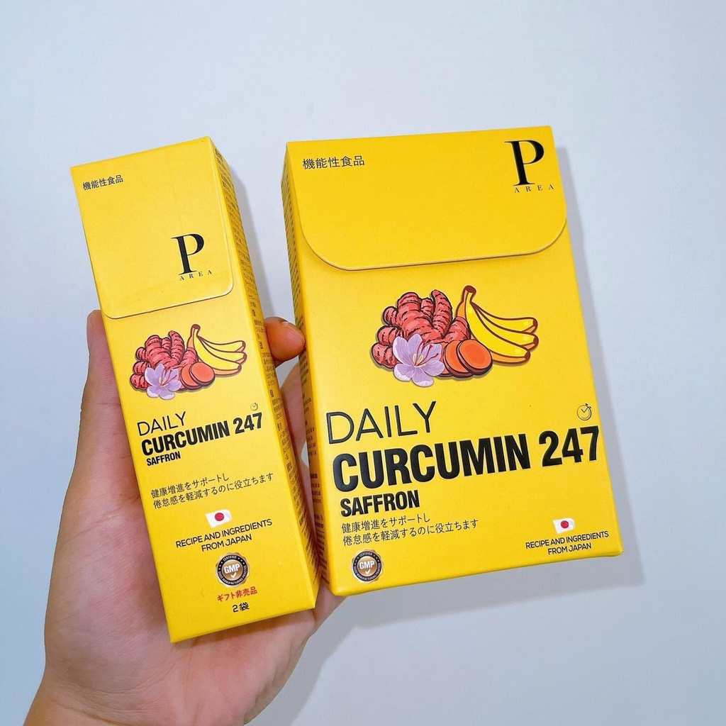 Thạch nghệ Saffron vị chuối Daily Curcumin 247 Mit Beauty thơm ngon hỗ trợ tăng cường sức khỏe