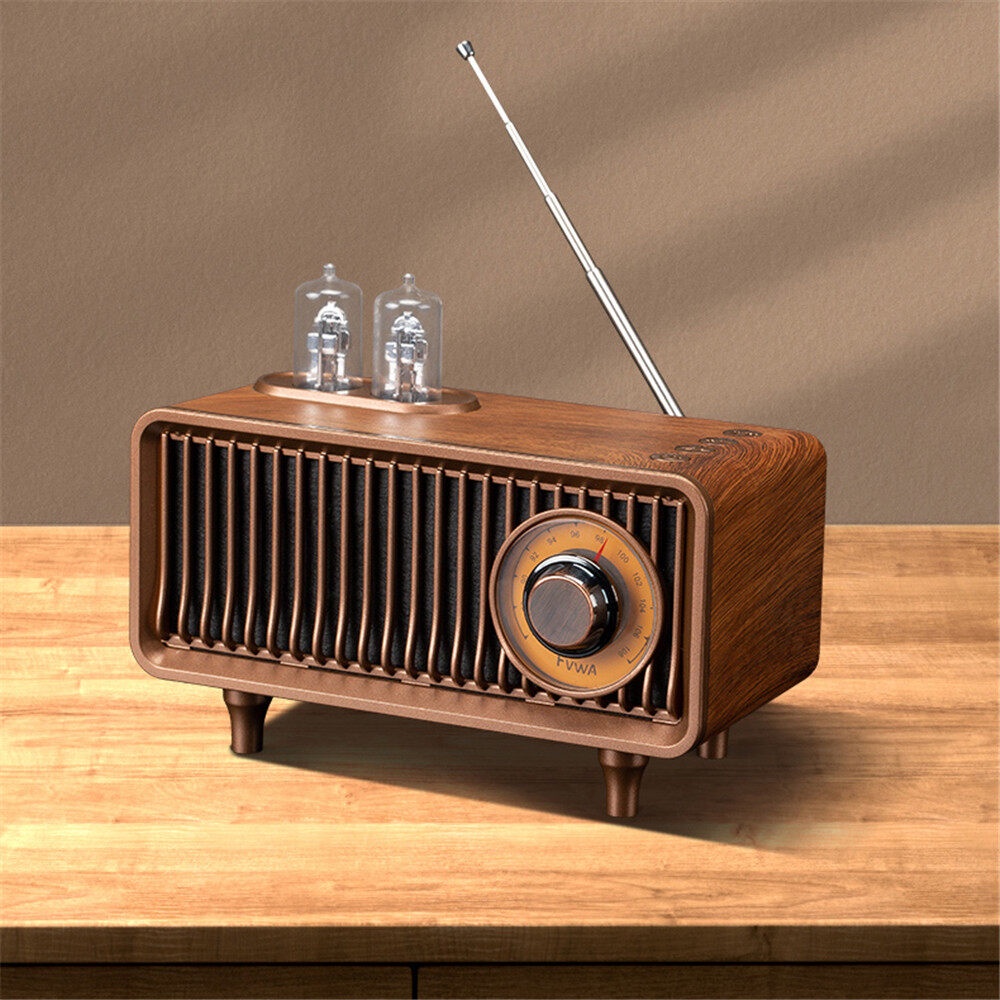 Loa bluetooth kiểu cổ điển siêu trầm thẻ nhớ radio đĩa u dễ mang theo không dây âm thanh đài fm trong nhà