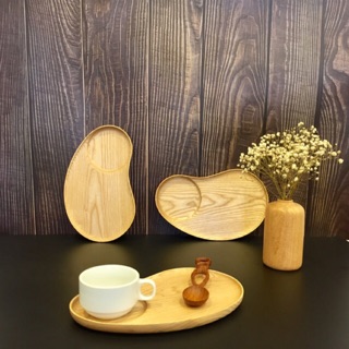 Khay gỗ hình hạt đậu