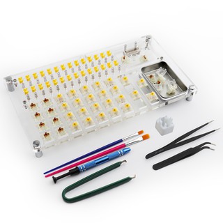 Switch Tester Lube Station Phiên bản chuyên nghiệp Acrylic MX Box / 20 Key MX BOX Switch Tester Kit