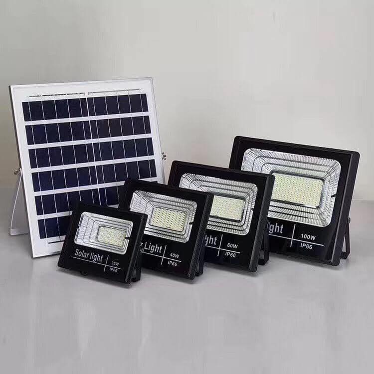 Đèn Pha Led Năng Lượng Mặt Trời Cao Cấp, Đèn Năng Lượng Mặt Trời 60w, 100w, 200w, 300w