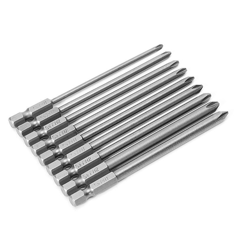 Bộ 9 Ốc Vít Lục Giác 1 / 4 '' 100mm S2 PH1 PH2 Chuyên Dụng