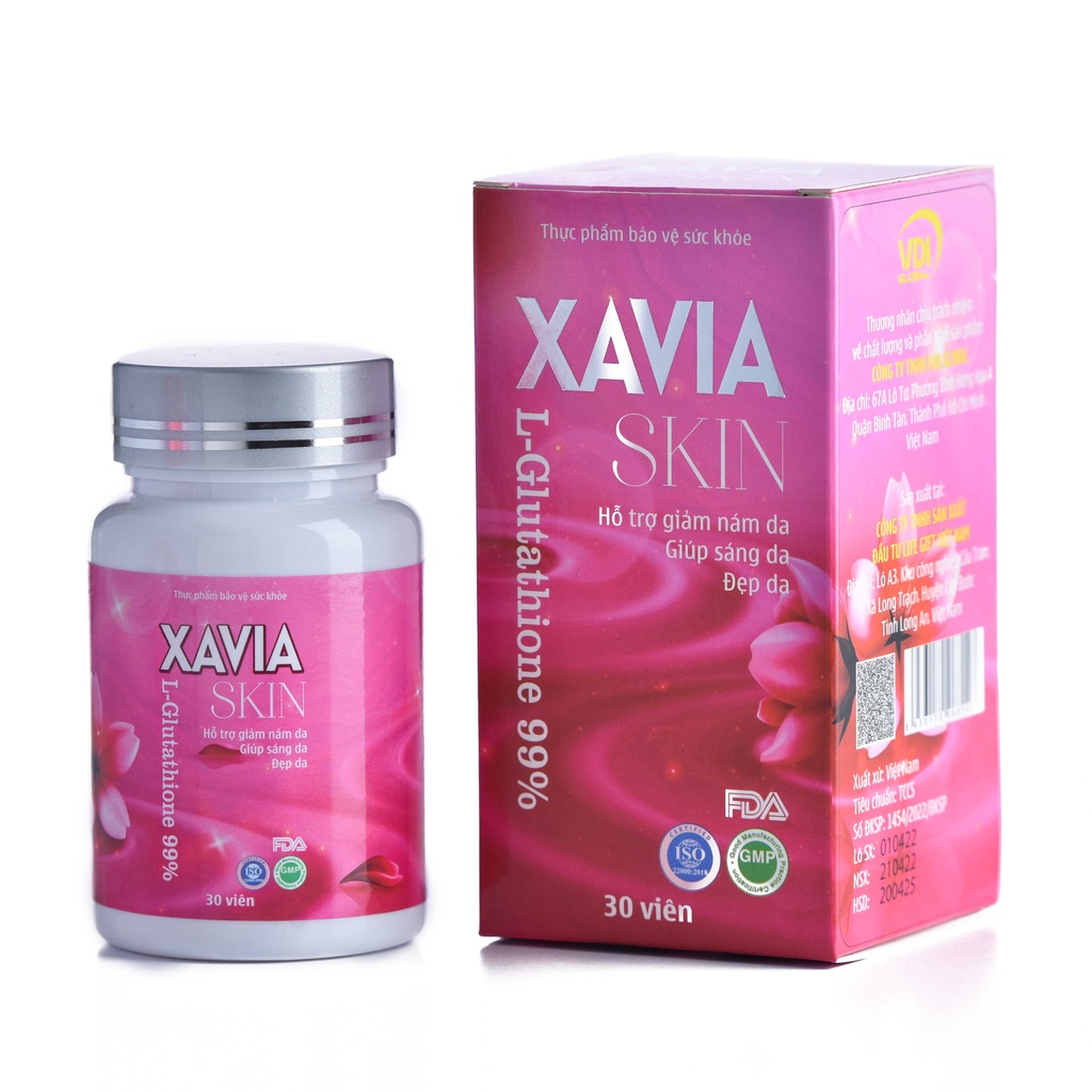Viên Uống Trắng Da, Mờ Nám Xavia Skin
