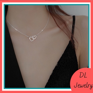 Dây chuyền trái tim lồng đôi dễ thương,Vòng cổ cặp đôi cao cấp,choker mặt trái tim phong cách mới DL.Jewelry