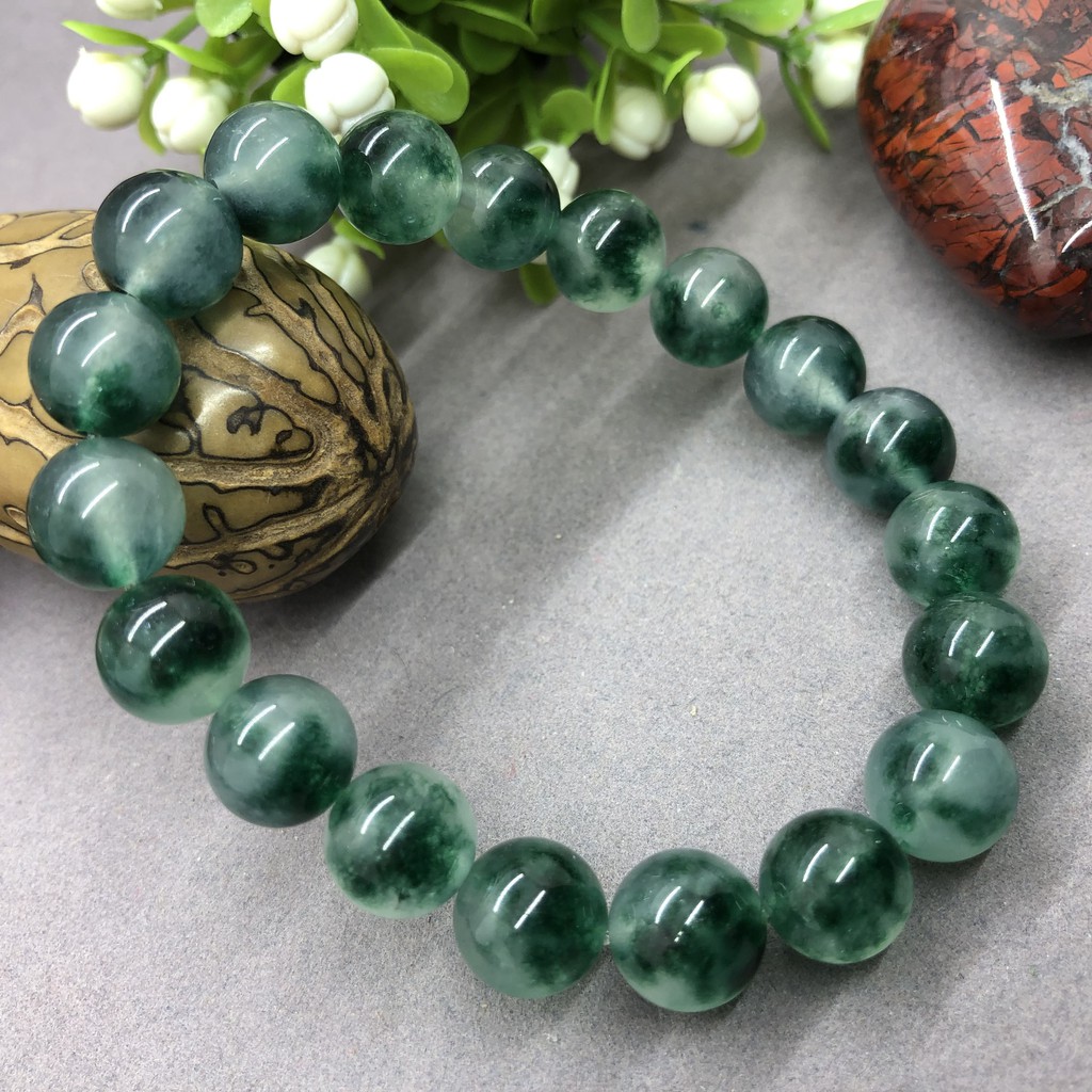 Vòng tay hạt Chalcedony đá xanh đá tự nhiên dành cho nữ Trẻ em