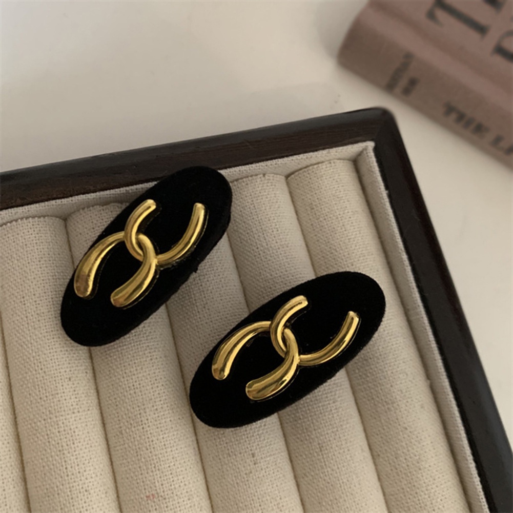 Kẹp Tóc 9cm Bằng Hợp Kim Hình Vuông / Oval Sang Trọng Đơn Giản