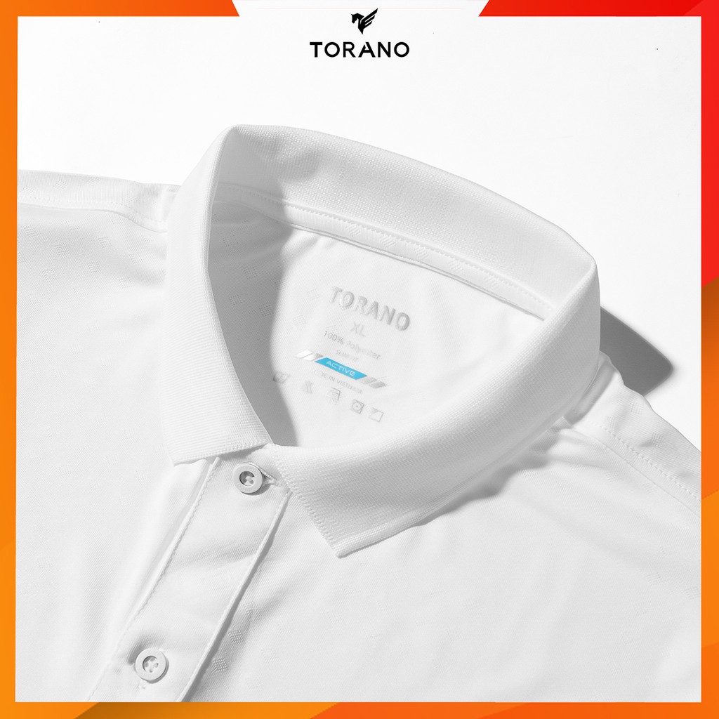 Áo thun polo nam TORANO áo thun nam tay ngắn cổ bẻ logo TORANO màu trắng bo trơn  hàng thiết kế T071 | BigBuy360 - bigbuy360.vn
