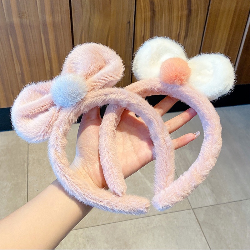 Băng đô cài tóc bằng vải bông chống trượt thời trang Hàn Quốc dễ thương cho nữ