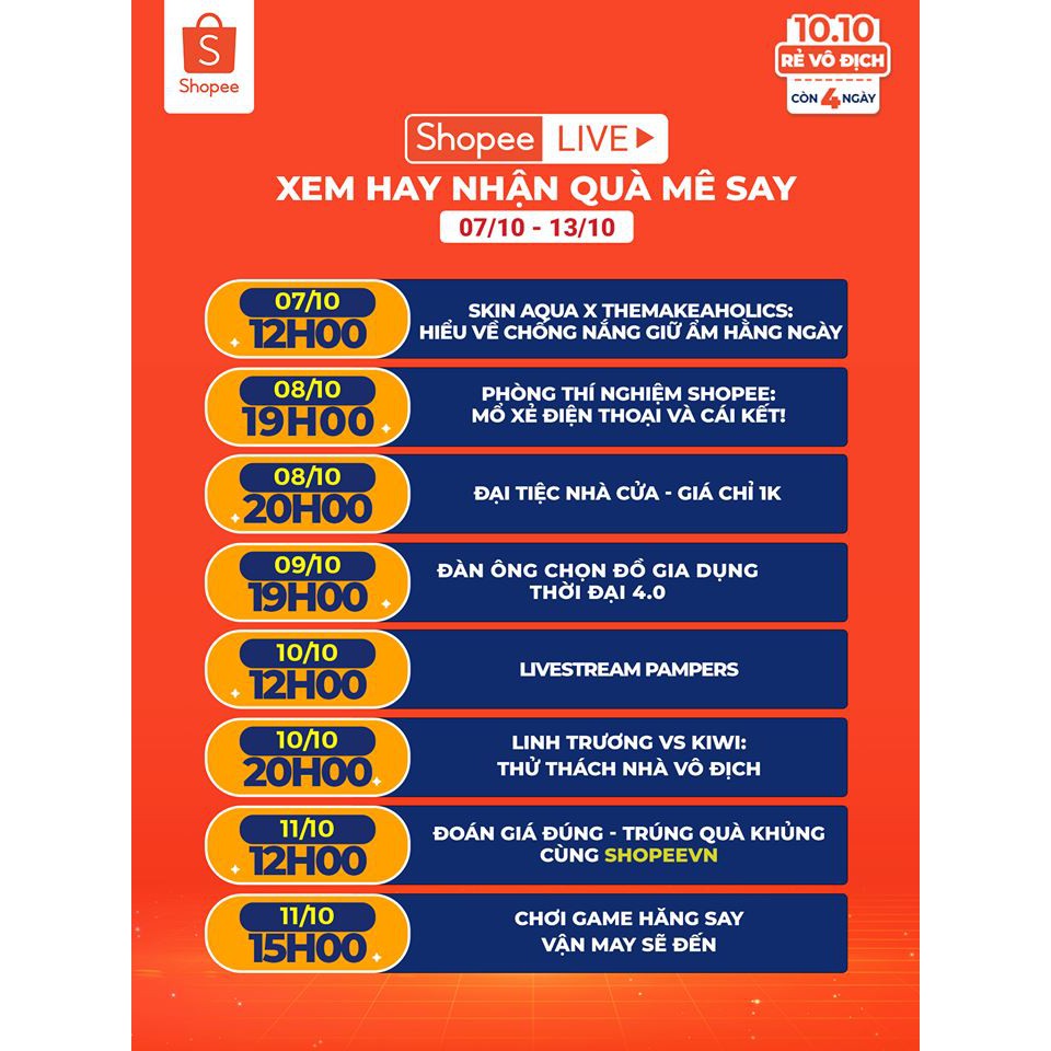 🎁 XEM HAY - NHẬN QUÀ MÊ SAY - 7/10 - 13/10 🎁