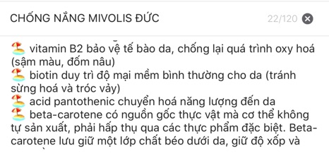 Viên đẹp da nắng MIVOLIS ĐỨC
