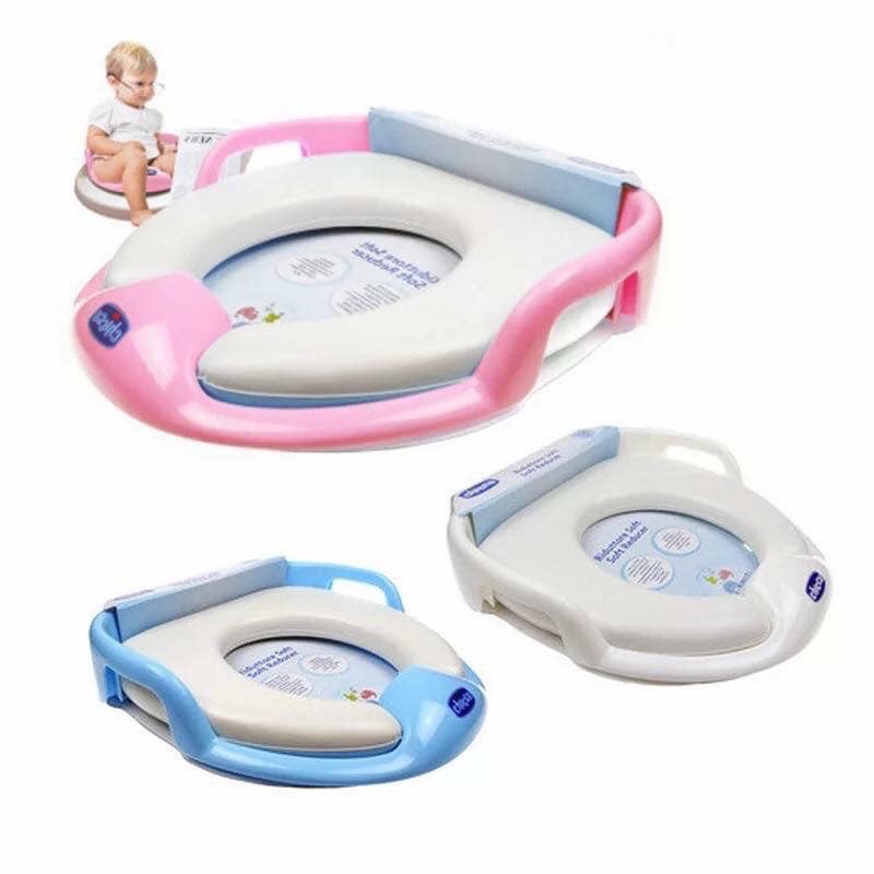 Bô Vệ Sinh Cho Bé Có Thang Và Đệm Lót, Nắp Thu Nhỏ Bồn Cầu Cho Bé