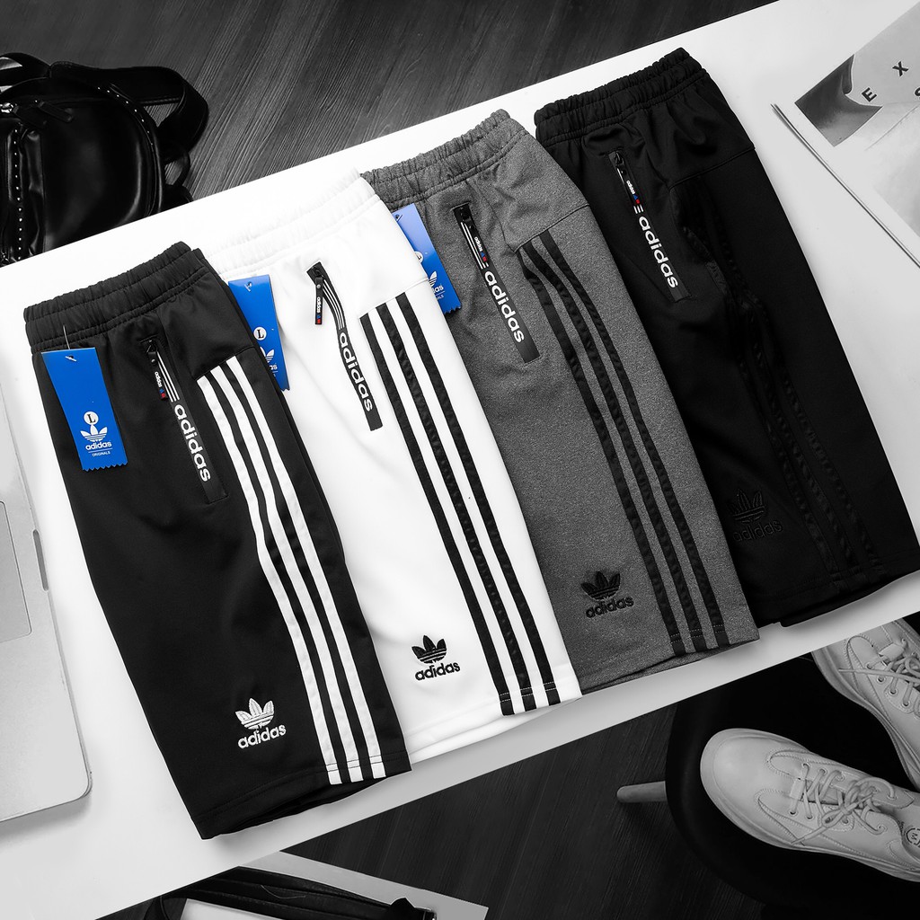 Quần short thể thao 3 sọc cao cấp siêu thấm hút và co giản | BigBuy360 - bigbuy360.vn