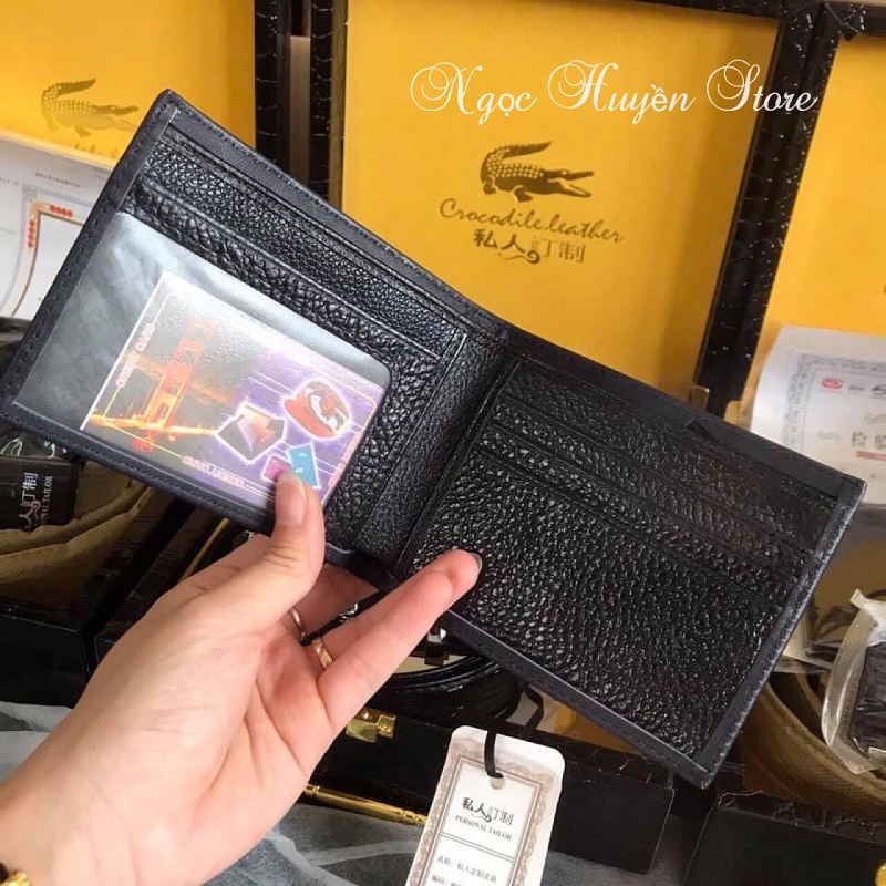 ⚜️𝑭𝑼𝑳𝑳𝑩𝑶𝑿⚜️Combo set thắt lưng ví da nam vân cá sấu hàng cao cấp, thiết kế sang trọng nam tính, Tặng hộp da xịn loại 1