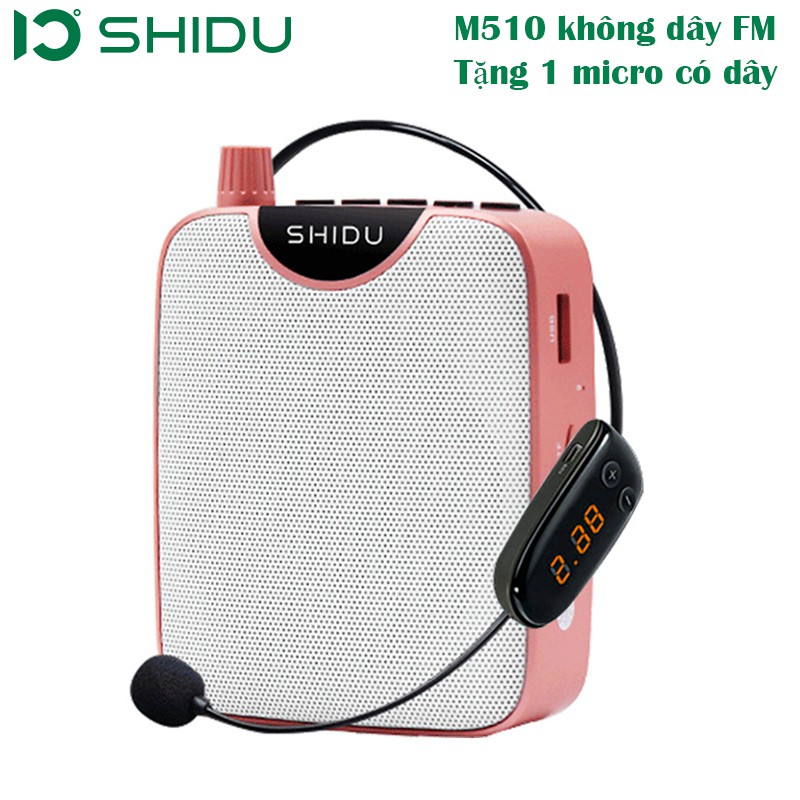 Máy trợ giảng SHIDU SD-S510 Không dây FM công suất 10w( tặng 1 micro có dây)